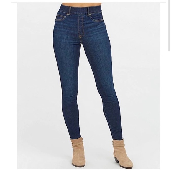 Spanx Ankle Length Skinny Jean in Midnight Shade blue Sz 1X 20342Q - Picture 1 of 8